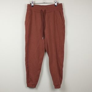 Lululemon Scuba High Rise Joggers Womens 8 Rust Red Orange Pants
